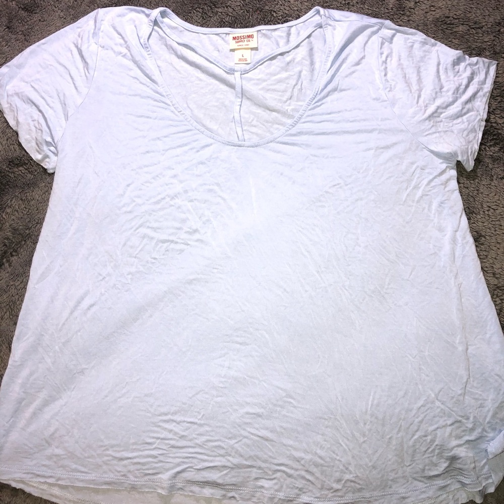 baby blue t-shirt